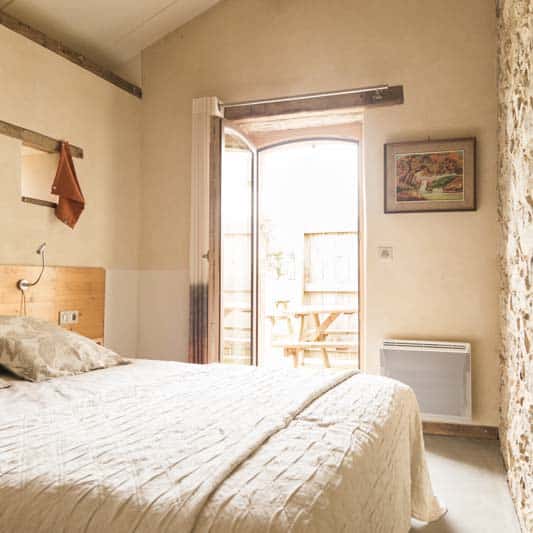 chambre studio 4 de la ferme du Marais Girard séjour de jeûne en harmonie