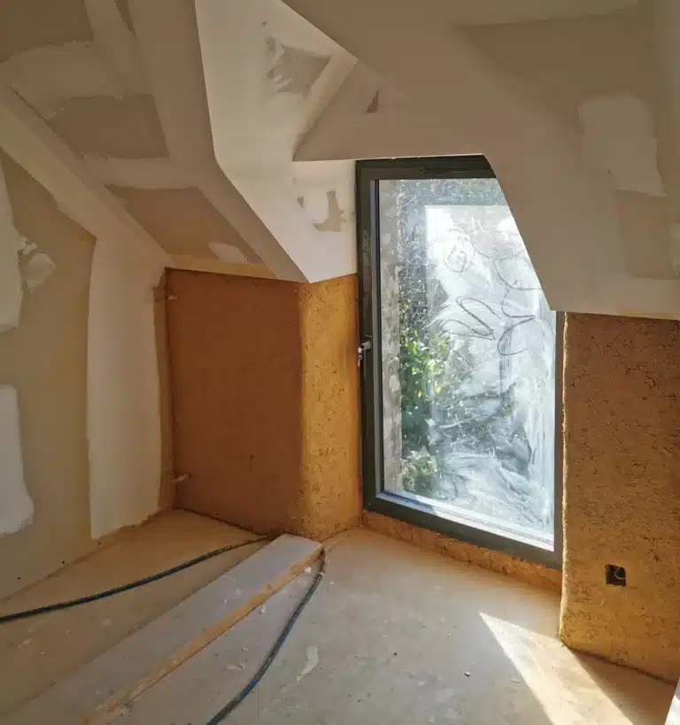 chambre en travaux du centre bien-être